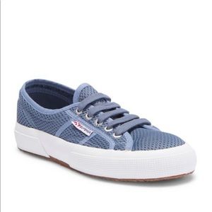 NEW SUPERGA Mesh Blue Classic Sneakers - in box